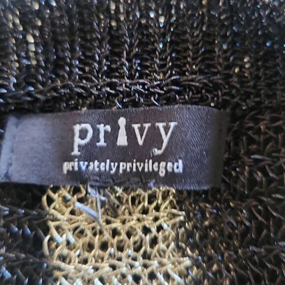 Privy Privately Privileged Boulevard Blk/Gold Striped Dress, L, NWOT - Picture 8 of 9